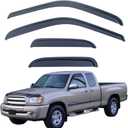 Rain Guards Compatible with 2000-2006 Toyota Tundra Extended Cab, Acrylic Slim Style Window Visor Rain Guard, Side Window Deector for Toyota Tundra Accessories 4 Pieces, 2001 2002 2003 2004 2005