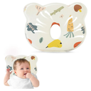 Memory Foam Baby Travel Pillow,Portable Cute Cartoon Bear Soft and Cozy Pillow,Breathable Bedding Set for Infants for Small Boys and Girls Prevent Flat Head