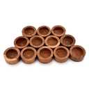 NIRMAN Acacia Wood Tealight Candle Holder for Wedding, Party, Birthday, Holiday, Home Decoration (2.25" x 2.25" x 1"), (Set of 6)