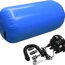 GLANT Air Mat Tumble Track AirSpot - Gymnastics Training Springboard - Round Inflatable Springboard ((Diam)29.5in*H47.3in, Air Roller-Royal BlueWIth Pump)