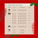 Kadut Christmas Ribbon Tablecloth (60 x 102 Inch) for 6 Foot Rectangle Tables, Heavy Duty Fabric, Stain Proof Xmas Ribbon Table Cloth for Harvest, Holiday, and Fall, & Christmas Dinner.