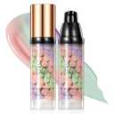 SPF 50 Color Correcting Sunscreen Face Primer, 3 in 1 Three-Colour Color Corrector & Hydrating Concealer Cream, Lightweight Oil-Free, Conceals Dark Circles, Acne Scars, Redness for Radiant Skin