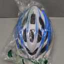 Blue And White Shinmax USB lighted Adult Bike Helmet (57-62Cm)