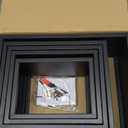 5-Tier Black Unique Metal Bookshelf  49.2" Modern Bookcase for Books, CDs, and Collectibles  Stylish Storage & Display Shelf for Living Room, Bedroom, Office, or Home Decor (Model 01)