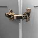 Lazy Susan Cabinet Hinges 2 Pack, 135 Corner Cabinet Door Hinges for Folding Doors, Stainless Steel Kitchen Cabinet Hardware (Non Soft Close)