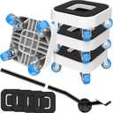 New Upgrade Furniture Sliders, Furniture Movers with Wheels, Furniture Lift Mover Tool Set with 360 Rotatable Wheels, Furniture Dolly for Moving Heavy Duty Sofa, Bed, Load Capacity Up to 750lb (1in wheels + 1 pry bar)