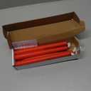 6 Pcs Red Flameless Taper Candles with Remote Timer Dimmer, Plastic Led Taper Candles Realistic, 9.6 Inches Battery Operated Candlesticks Flickering, for Party Holiday Christmas Decor