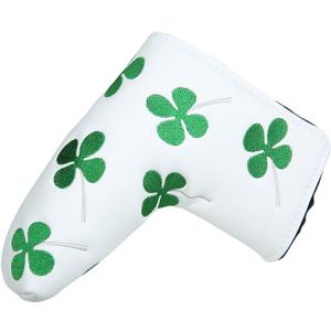 Sword &Shield sports Lucky Clover Putter Head Cover Four Leaf Clover Headcover for Scotty Cameron Ping Odyssey Taylormade (White) Sword &Shield sports Lucky Clover Putter Head Cover Four Leaf Clover Headcover for Scotty Cameron Ping Odyssey Taylormade (White)