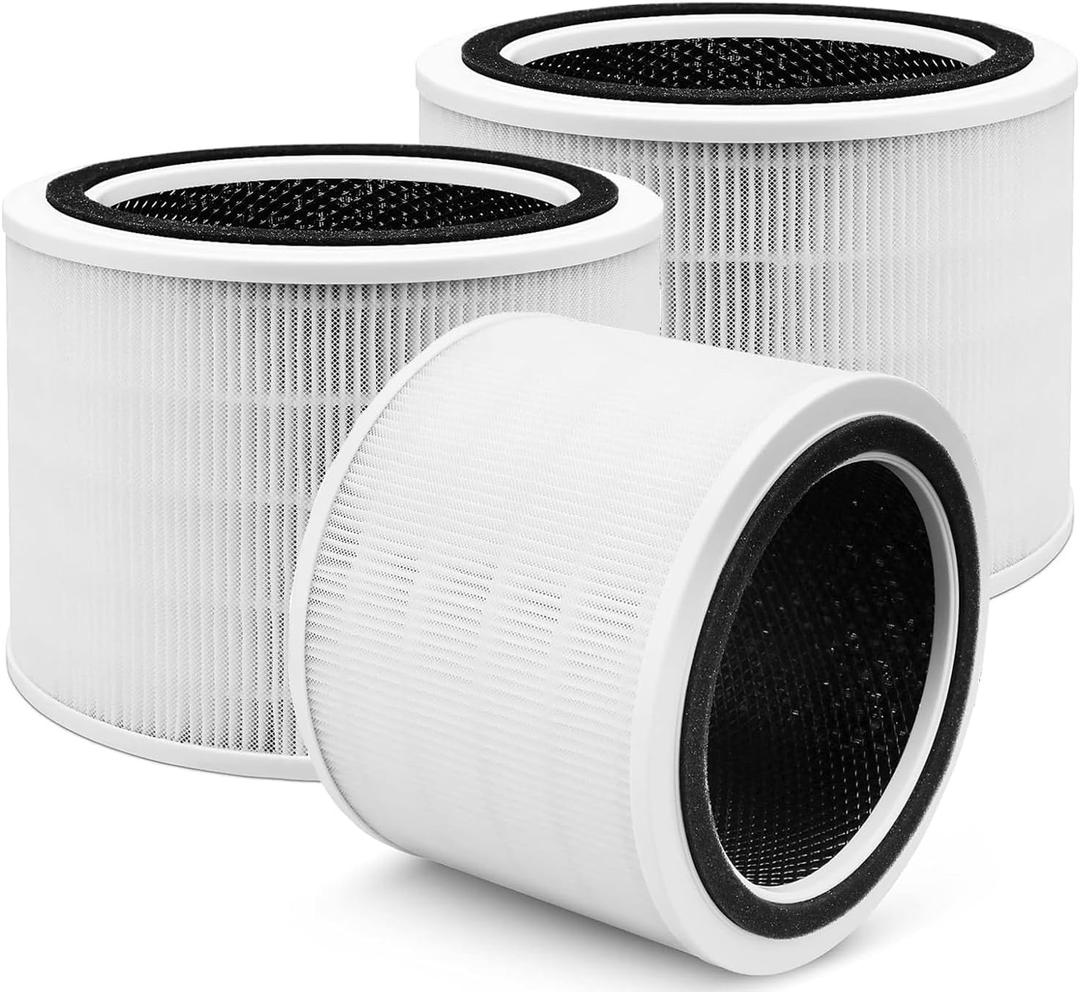 Core 200S Replacement Filter Compatible with LEVOIT Core 200S Smart WiFi Air Purifier, Fit for Levoit Core 200s Replacement Filter, 3Pack 3-Stage H13 Grade True HEPA Filter, Replace Core 200S-RF