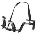 VR Gun Stock for Meta Quest 3S, Compatible with Meta Quest 3 Gun Stock Controller Grips, VR Gun Stock Quest 3 with Shoulder Straps, Enhance Real Feeling and Stability (Upgrade Stock for Quest 3/3S) (Black)