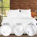 Organic Cotton Duvet Cover Twin/Twin XL  Cloud Grey  GOTS Certified  Soft & Smooth Sateen Weave  Secure Fit with Corner Ties & Envelope Closure  Premium Bedding  Machine Washable  Tissaj