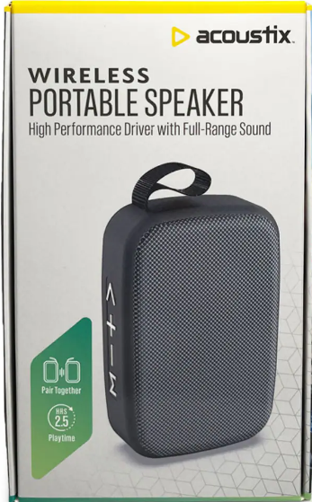 Acoustix Wireless Mini Speaker - Black