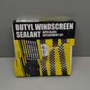 Butyl Rubber Tape Headlight Glue Sealant Rope 14.8Ft Diameter 9.5mm Butyl Putty Foam Strip Butyl Rubber Caulk Sealer for Automotive (Car RV Truck Marine) Window Door Windshield Sealing - Black, 1 Roll