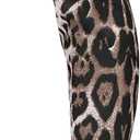 NEWBELLA Women's Over Knee High Boots - Leopard Print Stiletto Heels Pointed Toe Side Zipper for Fall Winter 8