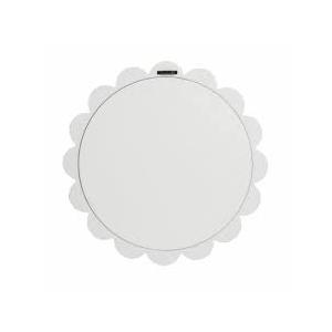  New View Scallop Edge Mirror with White Frame