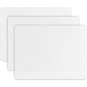 Gartful 3PCS Medium Silicone Mat for Crafts, Resin Jewelry Casting Molds Mat, Placemat, Multipurpose Countertop Protector Pad for Nail Arts, Paints, Epoxy, Resin, Translucent(15.7 x 11.8 inch)