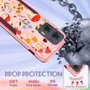 2 x for Moto Edge 2024 Case Women - Cute Girls Phone Cover Kawaii Girly Aesthetic Unique Design Mushroom Heavy Duty Protective Shockproof Military Grade for Motorola Moto Edge 2024 Cases