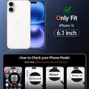 FNTCASE for iPhone 16 Case Clear: Magnetic Phone Cases with Screen Protector Drop Proof Compatible with Magsafe Slim Anti Yellowing Rugged Shockproof Protective Transparent Cell Cover (A-Clear)