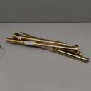 Adjustable 12-20INCH Warm Gold Curtain Rods,Heavy Duty Side Curtain Rod