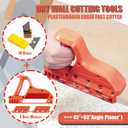 Drywall Cutting Tool, Plasterboard Angle Fast Cutter, Precise 45 60 Gypsum Board Chamferer With 10 Blades, Woodworking Hand Smoothing Planes, Perfect Angle Planers for Woodworkers(Orange)