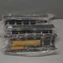 PAMO Cable Management Under Desk for Easy mounting Under-Table I Set of 3 - with 10X Cable Ties I Desk Organizer for Office/Home Office Table Thoughtful Cable Tray Holder (Black)