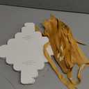 Marspark 50 Pcs Wedding Favor Boxes, 2.5 x 2.5 x 2.5 Inch Wedding Party Candy Boxes with Ribbons Bridal Gift for Guests Bridal Shower Birthday Party Anniversary Supplies(Gold)