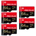 5 Pack TF Card 64GB with Adapter, High Speed Memory Card, UHS-I C10 A1 Memory TF Card for Tablet/Mobile Phone/Camera/Car Audio/Game Console (64GB-5 Pack)
