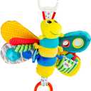 Lamaze Clip On Car Seat and Stroller Toy - Freddie the Firefly - Crinkle Car Seat Toys and Stroller Toys - Sensory Toys for Babies - Travel Toys for Car - Infant Toys Ages 0 Months and Up