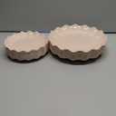 LIYH 24 Pcs Pink Plates Reusable, Pink Plastic Scalloped Plate Durable and Dishwasher Safe,Baby Shower Plate, Light Weight Daisy Plastic Wavy Plates for Wedding Party Birthday (24(12 Guests))