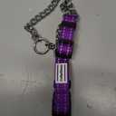 CollarDirect Martingale Dog Collar with Stainless Steel Chain and Quick Release Buckle - Reflective Collar for Large, Medium, Small Dogs - Purple, Medium (Neck Size 14"-17")