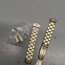 FitTurn Bands Compatible with Fitbit inspire 3 Metal Stainless Steel Watch Band Replacement Classic Durable Solid Link Accessory Buckle Metal Strap Wrist Band for inspire 3 Fitness Wellness Tracker (Champagne)