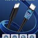 67W 3-Port Super Fast Type C Car Charger USB C for Samsung Galaxy S26 S25 S24 S23 S22 Ultra, iPhone 17/Air/16/15 Pro Max, Android, PD/QC Car Phone Adapter Accessories for Men Women + 3FT USB-C Cable