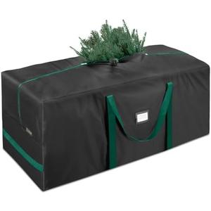 BALEINE 7.5 ft Christmas Tree Storage Bag, Heavy Duty 900D Oxford Fabric with Reinforced Handles and Dual Zippers Wide Opening, Extra Large Storage Container for Trees and Decorations (Black)