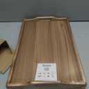 Utoplike Acacia Bed Tray Table for Eating, Large Breakfast Tray with Folding Legs, Wood Serving Trays for Laptop Working