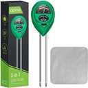 apine Soil Moisture Meter, 3 in 1 Soil pH Tester, Soil Tester with Moisture, Light, and pH Test for Garden, Farm, Lawn, Indoor, Outdoor (No Battery Needed)