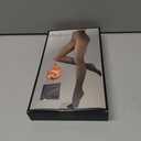 200D Thermal Opaque Winter Tights, Skin-Permeable, Slim Fit (Black)