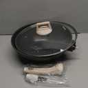 CAROTE 10/12/12.5 Inch Nonstick Deep Frying Pan with Lid, Jumbo Cooker Saute Pan with Pour Spout, Skillet Induction Cookware, Non Stick Cooking Pan PFOA Free, Classic Granite