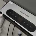 Vacuum Sealer Machine with UV-C Light, Includes Mason Jar Sealer Kit and 2 Bag Rolls, Digital Display & Built-in Cutter, Fully Automatic Dry & Moist Modes, Compact for Food Storage and Sous Vide (Silver)