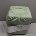 Cotton Jersey Knit King Sheet Set - Ultra-Soft, Stretchy, Heathered Melange Green Bed Sheets - Cozy, Soft T-Shirt Sheet & Pillowcase Set