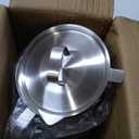 68oz 304 Stainless Steel Oil Filter Pot Large Capacity Versatile Oil Filter Vessel Heavy Duty Stainless Steel Bacon Grease Container Multi-function Frying net Tank for Kitchen Camping (68oz/2L)