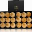 18PCS Champagne Gold Velvet Christmas Ornaments Set  Large Matte Flocked Shatterproof Baubles for Xmas Tree Decoration, Luxury Hanging Ornaments for Holiday & Home Dcor (Gold, 3 Inch / 8 cm)