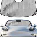 Pigenius Windshield Sunshade for Tesla Model 3 2018-2026, Model Y 2020-2025 Old Body Style, Custom Fit Front Window Shade - AstraGuard