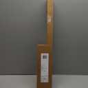 Ivilon Decorative Window Curtain Rod - Carved Square Finials, 1 1/8 in Rod, 28 to 48 in. Black