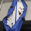 6 Pcs Dog Agility Training Equipments Dog Agility Jumps Hurdles Adjustable Jumps Hurdles Pet Jump Bars with Bag and Whistle for Indoor Outdoor Dogs Pet Jump Course Game(Blue and White)