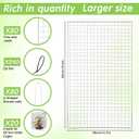 Geosar 80 Pcs/20 Packs Chicken Wire Plant Protectors 11.7 x 19.5 Inch Mesh Plant Protection Cage from Animals with U Shaped Garden Stakes and Nylon Tie for Outdoor Garden Flowers Vegetables