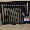 No Pawblems 55" Extra Tall Pet Gate for Cat, 29-43" Auto Close Cat Gate for Doorways/Stairs/Hallways, NO Drilling Pressure Mounted Tall Dog Gate Indoor, 1.37" Pet-Safe Gap, Black