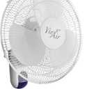 Vie Air 16" Plastic Wall Fan with Remote Control in White
