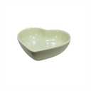 6 pcs Light Green Heart Shaped Porcelain Soy Sauce Dish 1.65 oz Ceramic Dip Dipping Bowls for Dinner Baking BBQ and Cooking