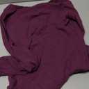 SUUKSESS Women Backless Y2k Long Sleeve Bodysuit Double Lined Open Back Sexy Basic Top (Medium, Plum)