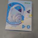 iClever BTH22 Kids Bluetooth Headphones, 60H Play Time, USB C Fast Charging, Bluetooth 5.4, AUX Cord,Safe Volume 74/85 dBA,Toddler Headphones for iPad/Tablet/Travel/School, Blue